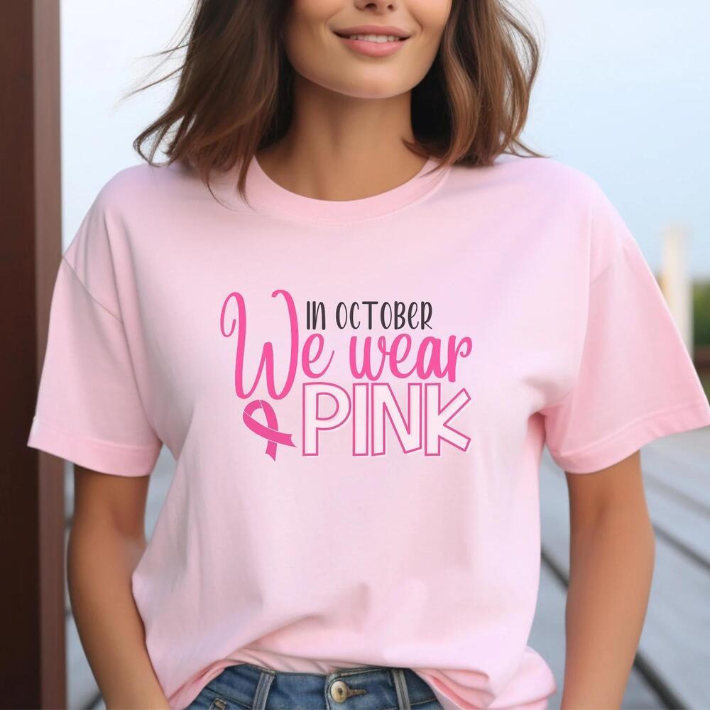 In October We Wear Tshirt, T-Shirt, Awareness